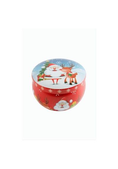 Noel Baba Yılbaşı Kapaklı Mum 6 Cm Çok Renkli