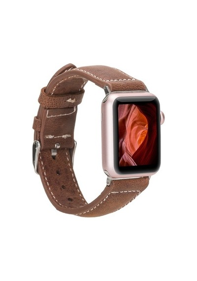 Bouletta Apple Watch Uyumlu Deri Kordon 42-44-45Mm Nm1-As2 Taba