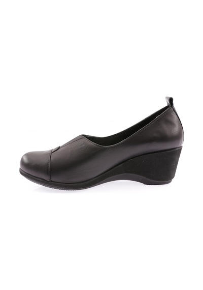 Dgn 2331 Kadin Lastik Detayli Dolgu Taban Comfort Ayakkabi 2331-2-R1534 Siyah