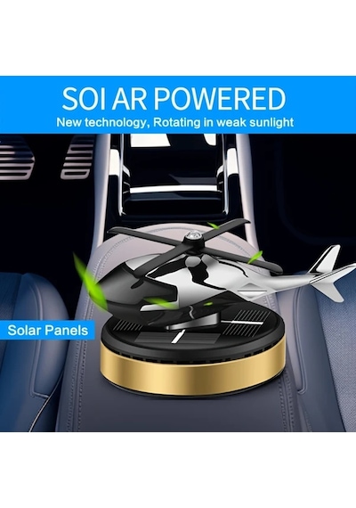 Cordial Helikopter Solar Araç Kokusu Difüzörü Dayanıklı Uzun Ömürlü Altın 2 Tablet