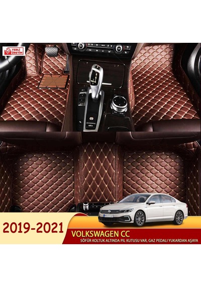Volkswagen Cc 2019-2021 5D Havuzlu Suni Deri Oto Paspas N11.4446