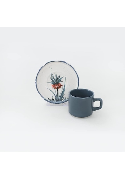 Lexroo Anatolian Flowers Stackable Çay Takımı 12 Parça 6 Kişilik - 256/261 Çok Renkli