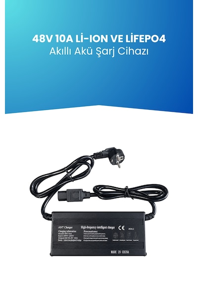 48v Lifepo₄ Batarya İçin 58.4v 10a Uzun Ömürlü Akıllı Şarj Cihazı