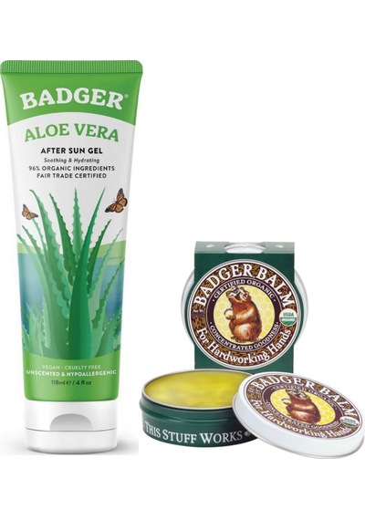 Badger Aloe Vera Jel 118 ML + El Kremi 21 G
