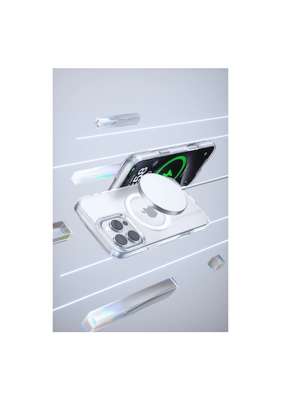 Joko Apple iPhone Uyumlu 16 Pro Gleam Pc Sert Magsafe Kılıf - Şeffaf İtdark22634