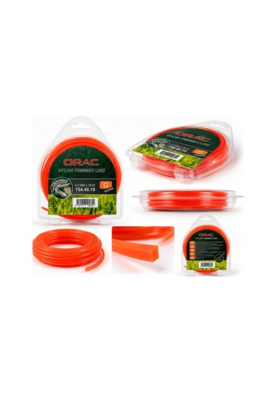 Orac Kare Tırpan Misinası 4.0 Mm X 28 Mt Turuncu Çok Renkli