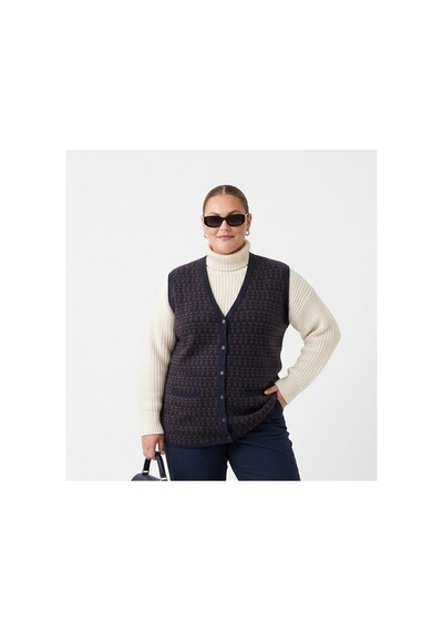 Onno Style Women Büyük Beden Klasik Triko Renkli Düğmeli Çelik Örgü Kadın Yelek Lacivert Onno Style Women Büyük Beden Klasik Triko Renkli Düğmeli Çelik Örgü Kadın Yelek Lacivert