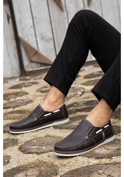 Daxtors D0507 Günlük Ortopedik Erkek Casual Ayakkabı Kahverengi
