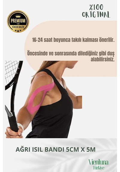 Birinci Sınıf Büyük Boy Rahatlatıcı Hızlı Etki Kas Gevşetici Esnek Eklem Omuz 5x5  Isıı Bandı