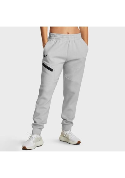 Under Armour Unstoppable Fleece Kadın Gri Polo Yaka Tişört
