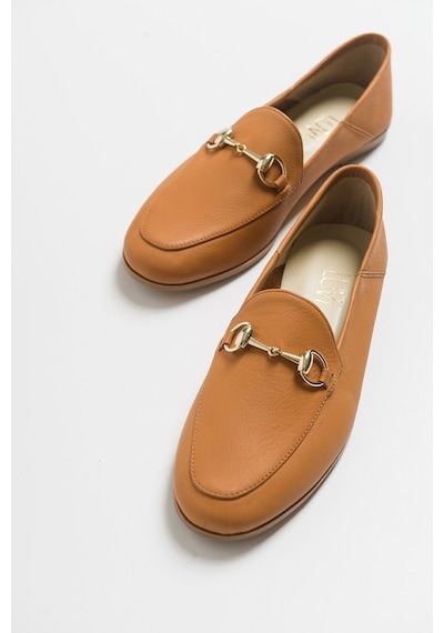 Luvishoes Luvi Shoes F03 Taba Cılt Derı Kadın Babet Taba