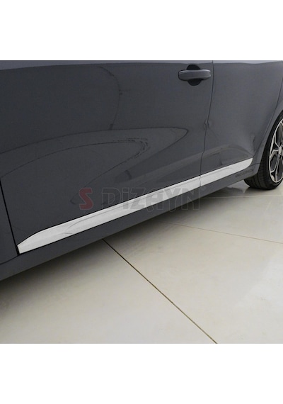 S-dizayn Renault Clio 5 Krom Yan Kapı Çıtası 4 Prç. 2019 ve Üzeri