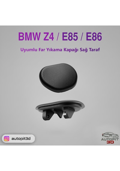 Bmw Z4 E85 / E86 Uyumlu Far Yıkama Kapağı Sağ Taraf