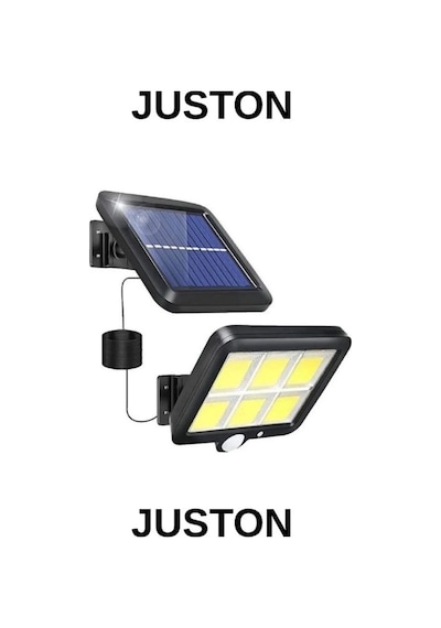 Juston Lamba 140 Led 4 Bölmeli Sensörlü Güneş Enerjili Çok Renkli