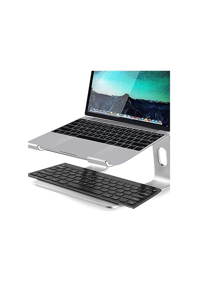 Hobimtek M5 Alüminyum Ergonomik Katlanır Macbook Uyumlu Bilgisayar Standı Bilgisayar Yükseltici 10 17 İnç