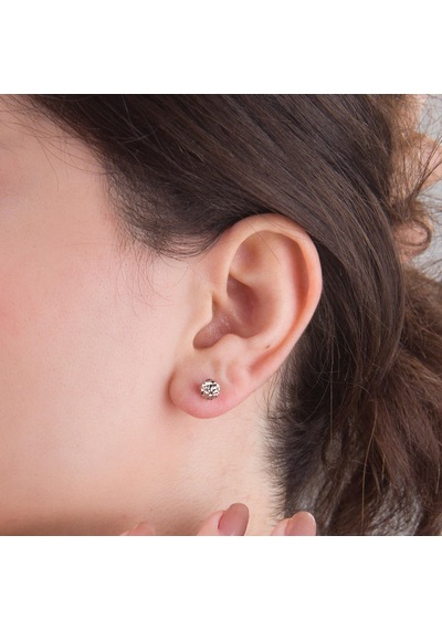 14 Ayar 6 Mm Altın Top Küpe 1,30 Gr-5982 58196106