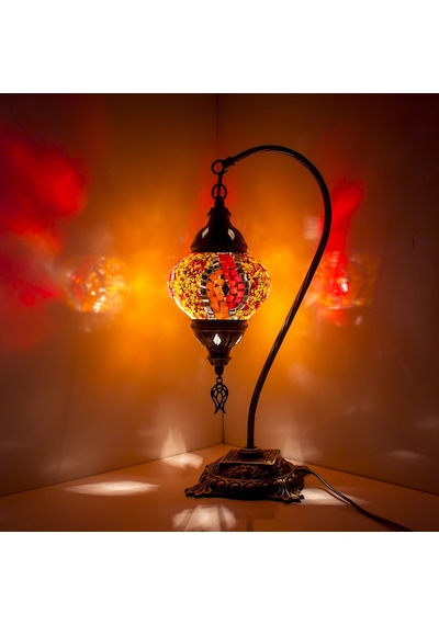 Dekoratif MOZAİK LAMBA DEKORATİF GECE LAMBASI OTANTİK ABAJUR