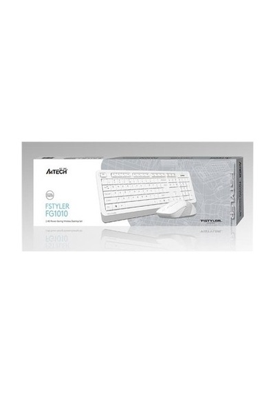 A4 Tech Fg1010 2.4g Beyaz Q Fn-mm Klv+optik Mouse