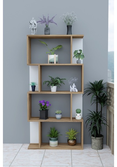 Scala 4 Raflı Çiçeklik Rafı Saksılık Standı Dekoratif Aksesuar Rafı Saksılık-meşe/beyaz Meşe-beyaz Scala 4 Raflı Çiçeklik Rafı Saksılık Standı Dekoratif Aksesuar Rafı Saksılık-meşe/beyaz Meşe-beyaz