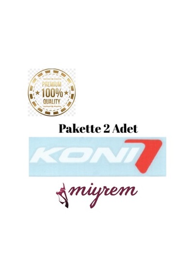 Miyrem Oto Aksesuar-konı Küçük Harfli Beyaz Logo Sticker -beyaz 18 X 5 Cm 18 X 5 Cm