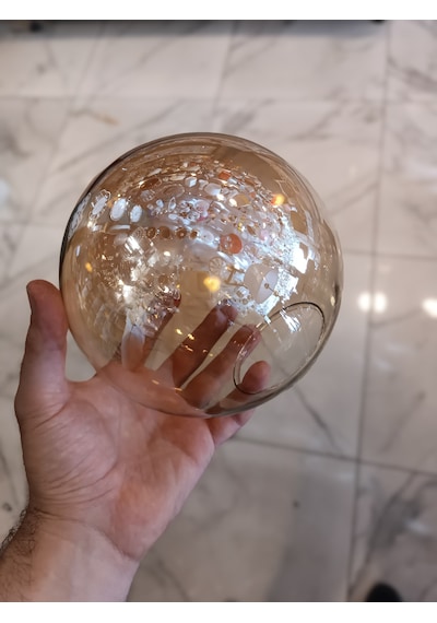 Bal Rengi 15 Cm Glop Fanus Avize Camı Bal
