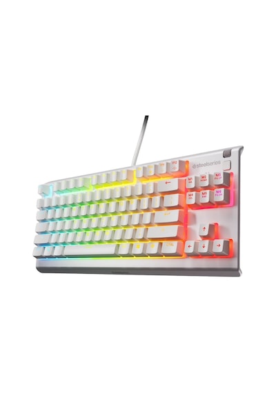 Steelseries Apex 3 Tkl Tr Q Rgb Membrane Kablolu Beyaz Gaming Ckckstl0021