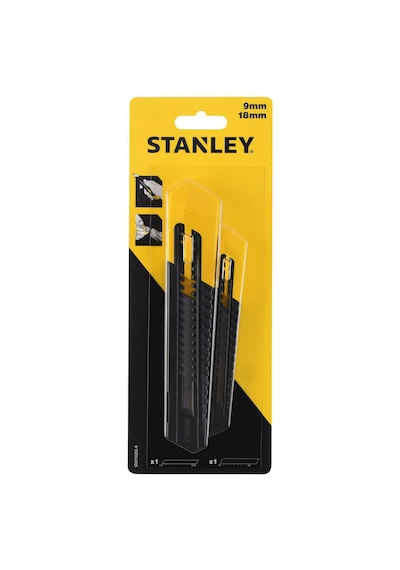 Stanley Stht10202-0 İkili Uç Kırmalı Maket Bıçağı Seti 9+18 Mm