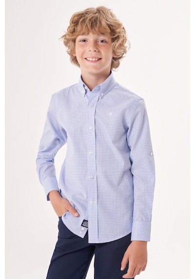 Bisse Regular Fit Yaka Düğmeli Lacivert Çocuk Erkek Gömlek Gm23y231164 D39 Lacivert
