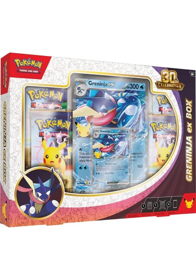 Pokémon Tcg: 30th Celebration Greninja Ex Box - Özel Promo Kartlı Ve Oversize Kartlı Set Orijinal Lisanslı