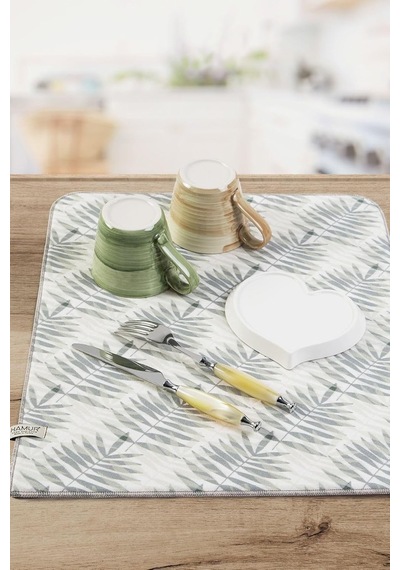 Hamur Bulaşık Kurutma Matı 42x50 Cm Pedi Kurulama Bezi Örtüsü Mf-075 Genel