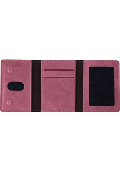 Eco Port 2824362 Joko Tema Magsafe Deri Kartlık - Pembe Çok Renkli