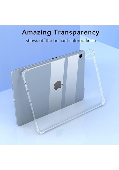 Apple Uyumlu iPad  Air 11inç M2 2024 Kılıf Darbelere Dayanıklı Şeffaf Kapak A2902 A2903 A2904