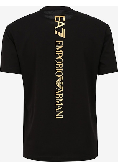 Ea7 Baskılı Erkek T-shirt Siyah