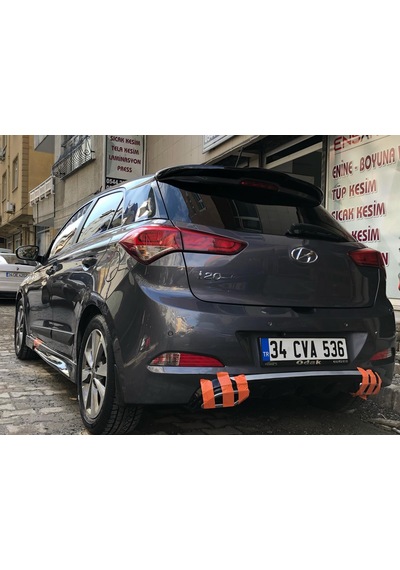 Hyundai i20 Egzoz Görünümlü Difüzör (Plastik)