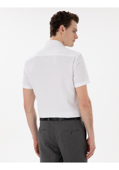 Pierre Cardin Erkek Beyaz Gömlek Kısa Kollu 50307003-vr013 Beyaz