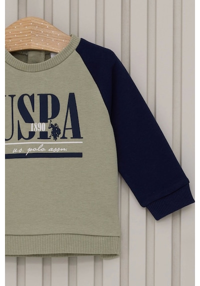 U.S. Polo Assn. Erkek Bebek 2lı Takım - Çay Yeşili Çay Yeşili
