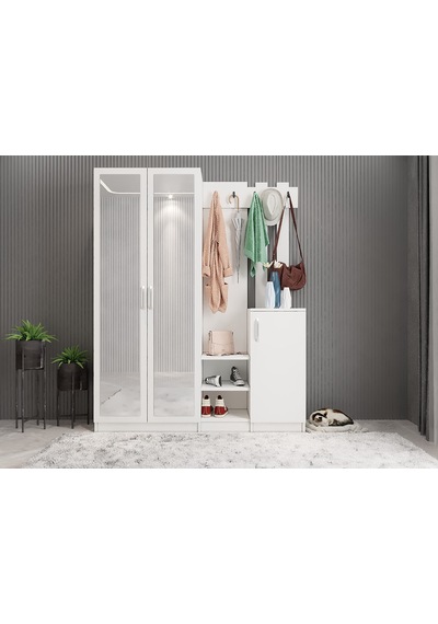 Moon Portmanto Vestiyer Beyaz-180 cm