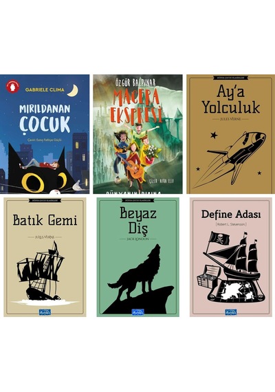 Mırıldanan Çocuk,macera Ekspresi Dünyanın Dışına Açılan,4,5,6,7.sınıflar İçin 6 Kitap Set