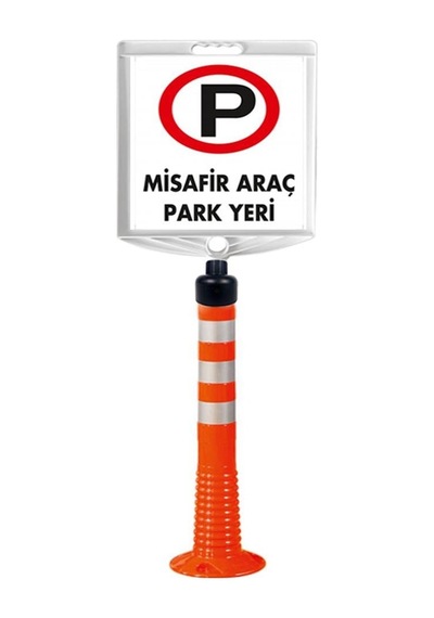 Misafir Araç Park Yeri Çift Taraf Baskı Delinatör Seti Siyah