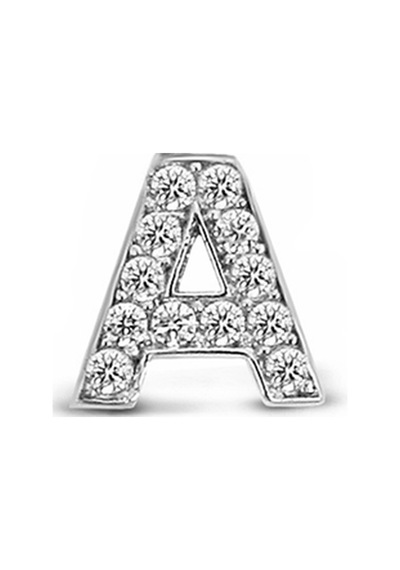 Argentum Concept - A Harfi Çivili Gümüş Tek Küpe - K076801