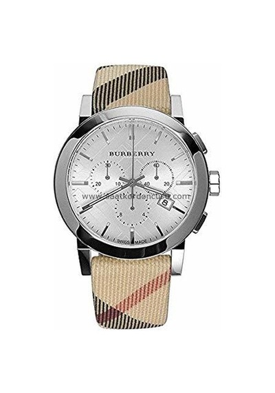 Burberry Bu9357 Modeli Kumaş Yüzeyli Saat Kordonu