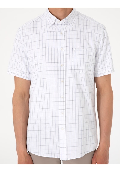 Pierre Cardin Erkek Beyaz Gömlek Kısa Kollu 50307066-vr013 Beyaz