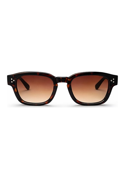 Narkel Kahverengi Leopar Desenli Retro Kare Kemik Çerçeve Unisex Uv400 Vintage Retro Güneş Gözlüğü