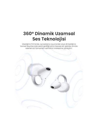 Ugreen Clipbuds Pro Hi-res Aktif Gürültü Engelleyici Kablosuz Kulak İçi Kulaklık, Beyaz, 65880