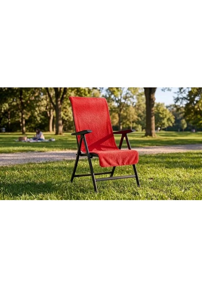 %100 Pamuk Sandalye Kılıfı Kırmızı 60x130 Cm Çok Renkli