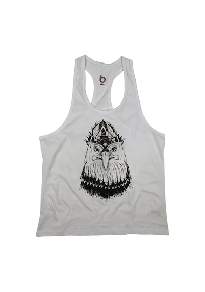 Bluu Eagle Fitness Gym Tank Top Sporcu Atleti (532941975) Beyaz