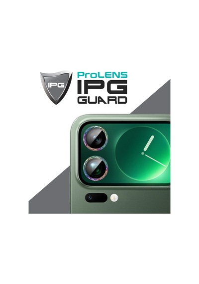 Xiaomi 17 Pro Max İçin Ipg Prolens Kamera Lens Koruyucu Elmas Kesim Çerçeveli, Kırılmaz Cam Çok Renkli