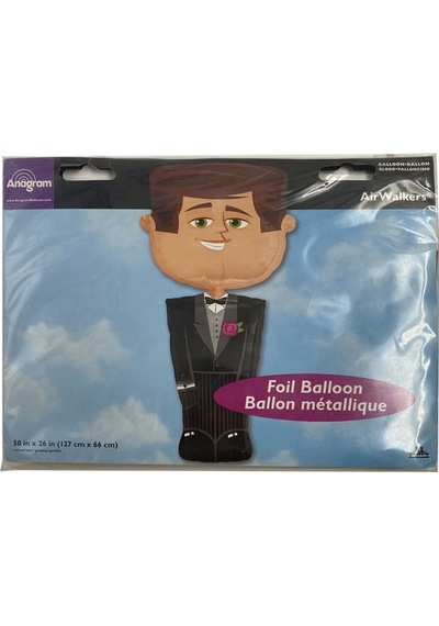 Xl Folyo Damat Balon Foil Groom Balloon Airwalker 1 Adet Renkli