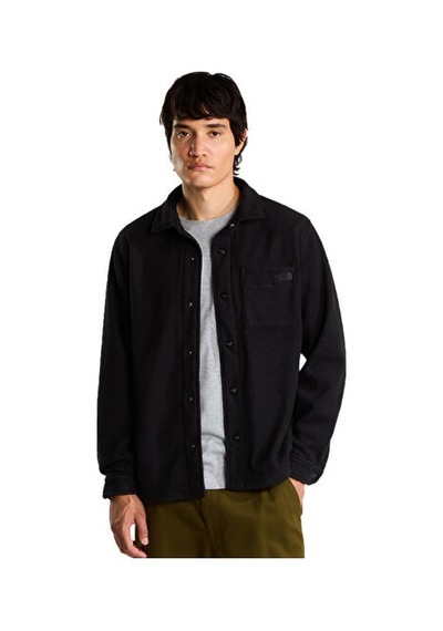 The North Face M Open Range Fleece Long Sleeve Shırt Erkek Outdoor Polar Ceket Nf0a8jk3jk31 Siyah