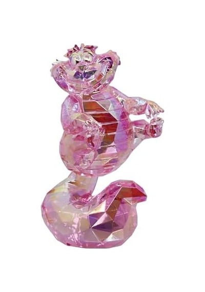 Enesco Facets Alice Harikalar Diyarında Cheshire Kedi Heykelcik, 9,78 Cm, Pembe